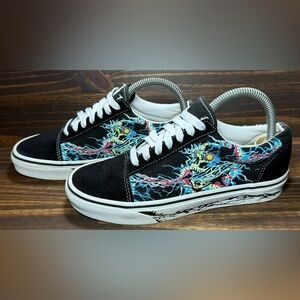 Vans Old Skool Zap Men’s Size 5.5 Womens Size 7 Shoes Glow In The Dark Athletic